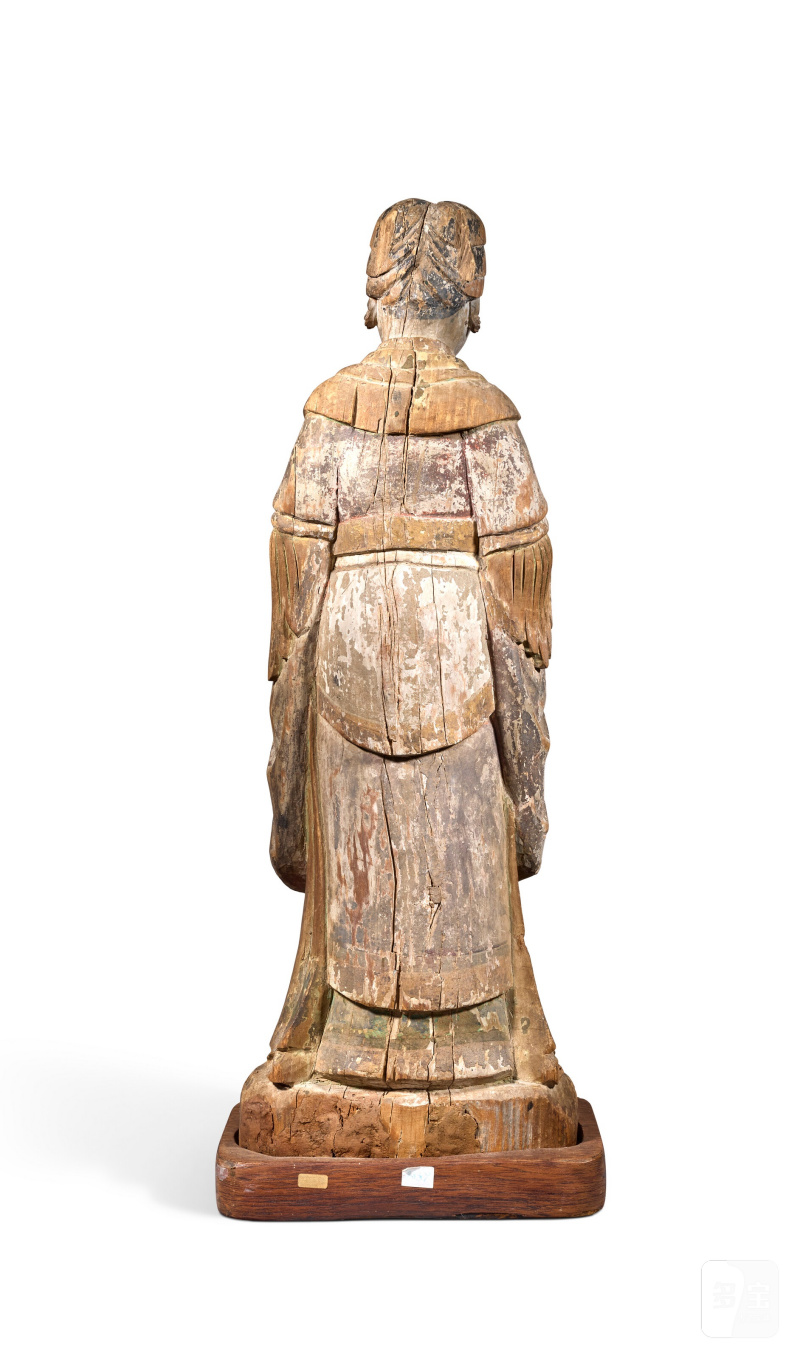 STATUE DE LONGNU EN BOIS POLYCHROME  CHINE, DYNASTIE MING (1368-1644) - 图4